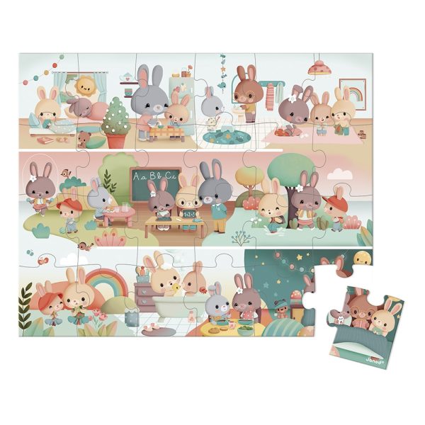 Janod - Puzzelkoffer een lange dag - Afbeelding 3