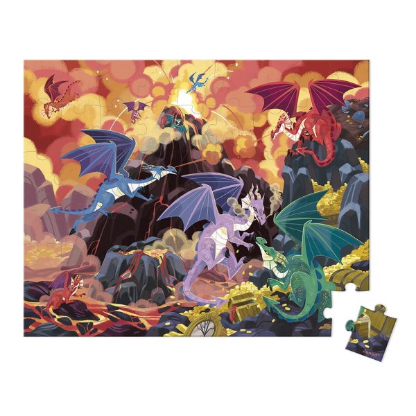 Janod - Puzzelkoffer Vurige Draken - Afbeelding 3