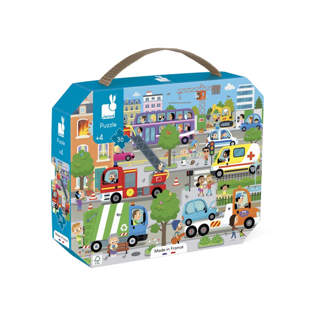 Janod - Puzzelkoffer De stad