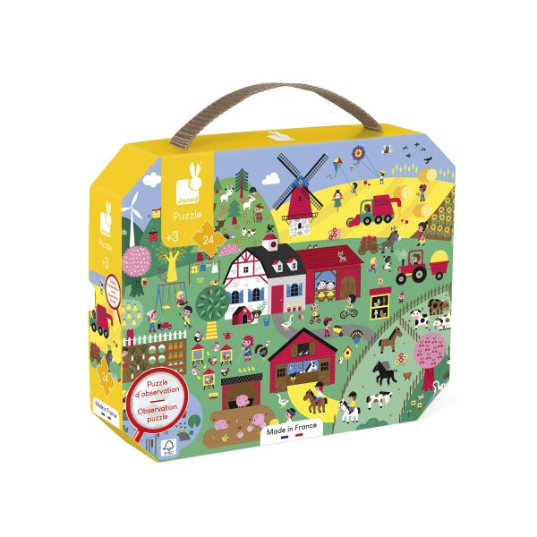 Janod - Puzzelkoffer Zoekpuzzel Boerderij