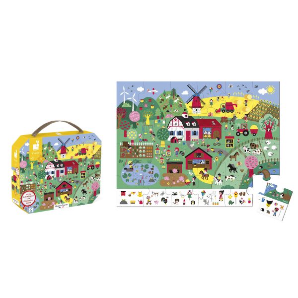 Janod - Puzzelkoffer Zoekpuzzel Boerderij - Afbeelding 3