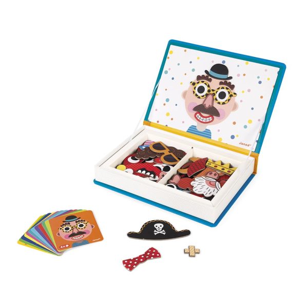 Janod Magnetibook - Crazy faces jongens