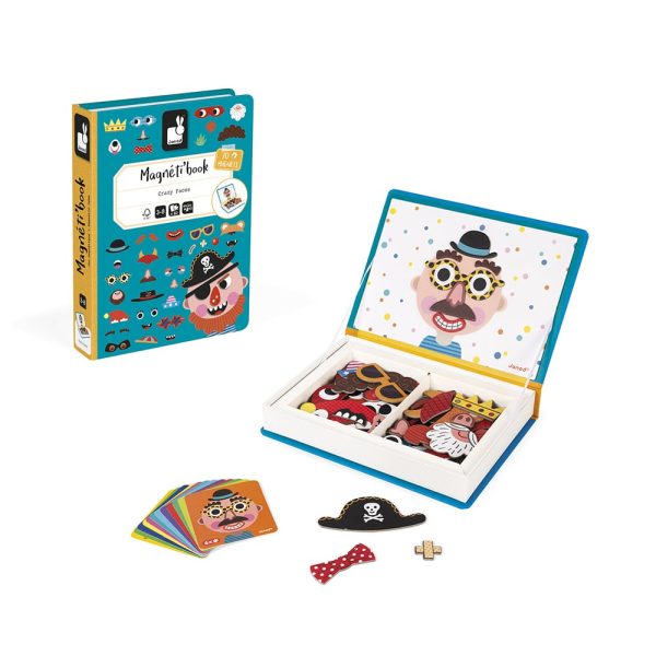 Janod Magnetibook - Crazy faces jongens - Afbeelding 7
