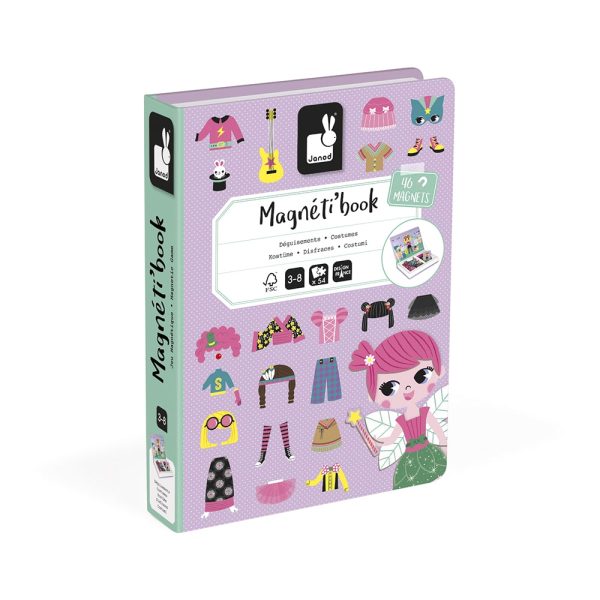 Janod Magnetibook - Verkleedfeest meisjes - Afbeelding 2