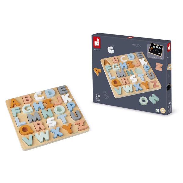 Janod Sweet Cocoon - Alfabet puzzel én Krijtbord - Afbeelding 12