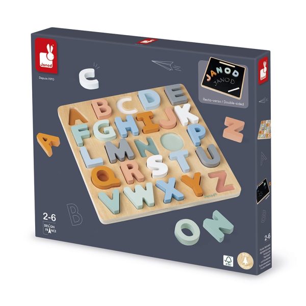 Janod Sweet Cocoon - Alfabet puzzel én Krijtbord - Afbeelding 11