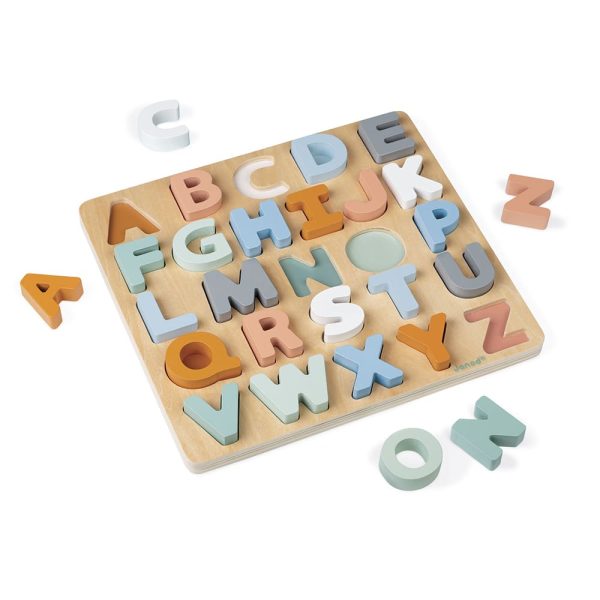 Janod Sweet Cocoon - Alfabet puzzel én Krijtbord - Afbeelding 8