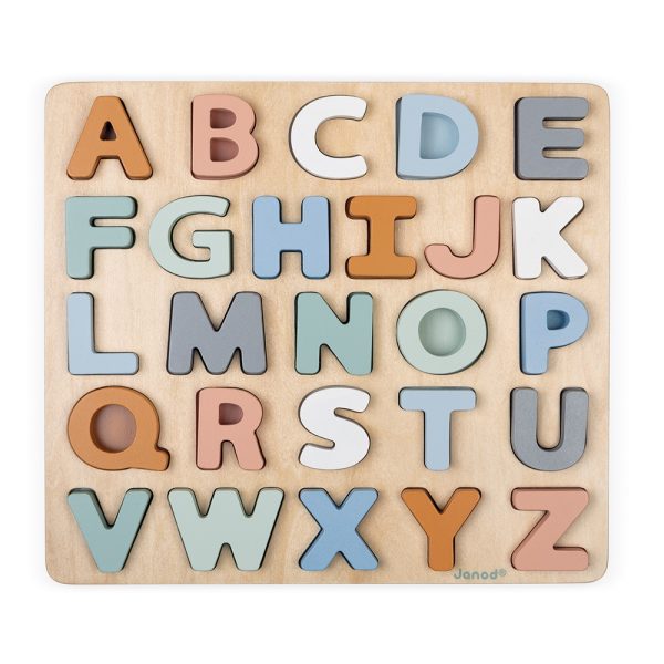 Janod Sweet Cocoon - Alfabet puzzel én Krijtbord - Afbeelding 4