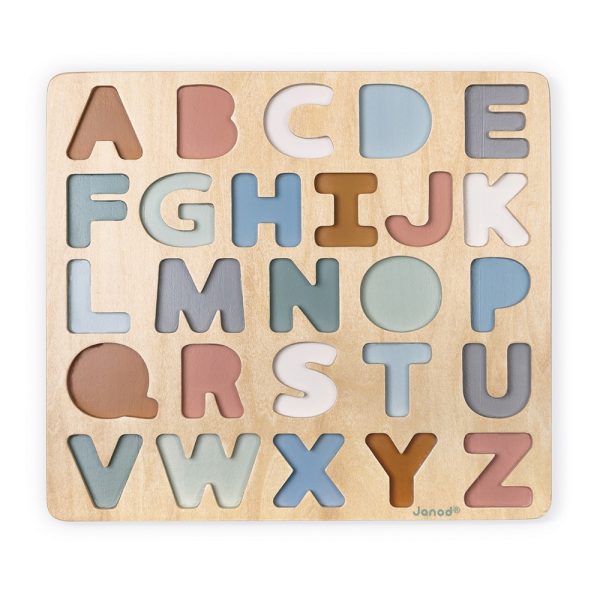 Janod Sweet Cocoon - Alfabet puzzel én Krijtbord - Afbeelding 2