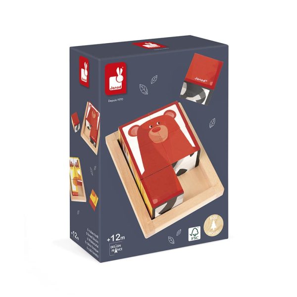 Janod Zigolos – Blokkenpuzzel bosdieren - Afbeelding 8