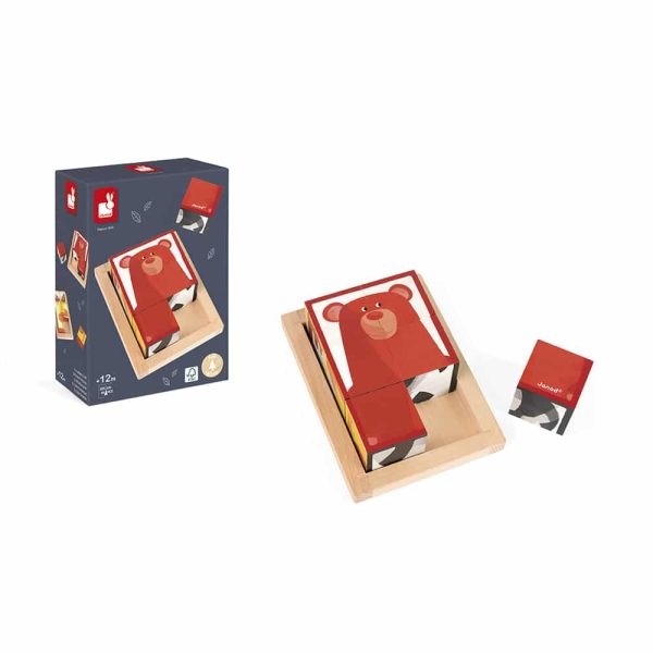 Janod Zigolos – Blokkenpuzzel bosdieren - Afbeelding 7