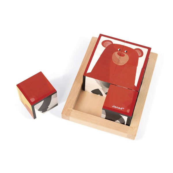 Janod Zigolos – Blokkenpuzzel bosdieren - Afbeelding 6
