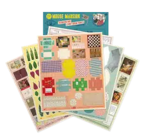 Het Muizenhuis knipvellen Woon/Slaapkamer. 6+