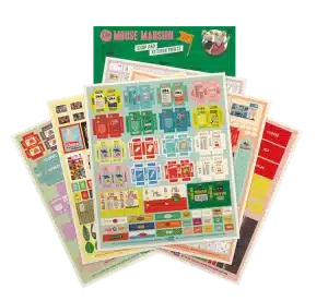 Het Muizenhuis knipvellen Keuken/Winkel. 6+