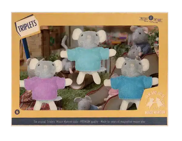Het muizenhuis, Pluche: Knuffelmuizen de drieling