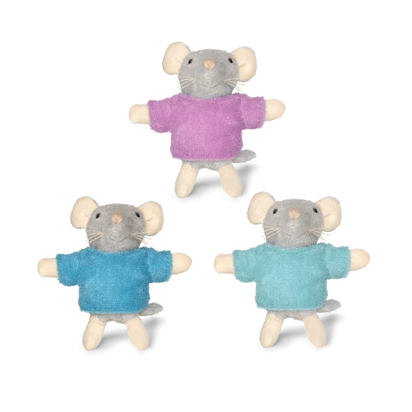 Het muizenhuis, Pluche: Knuffelmuizen de drieling - Afbeelding 3