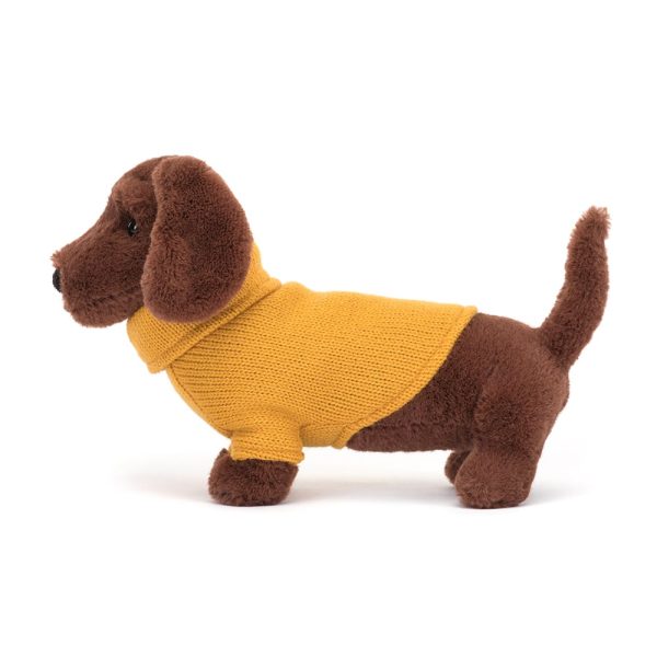 Sweater Sausage Dog Yellow - Afbeelding 2
