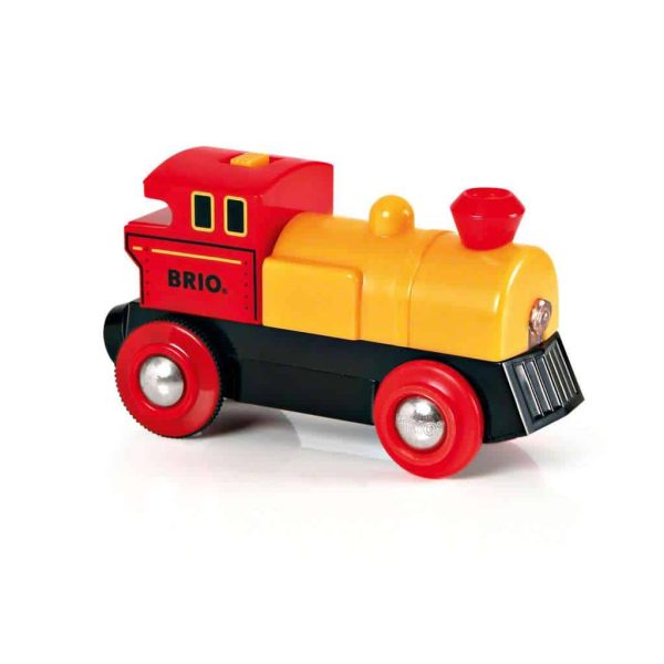 Rood gele Locomotief op batterijen - Afbeelding 2