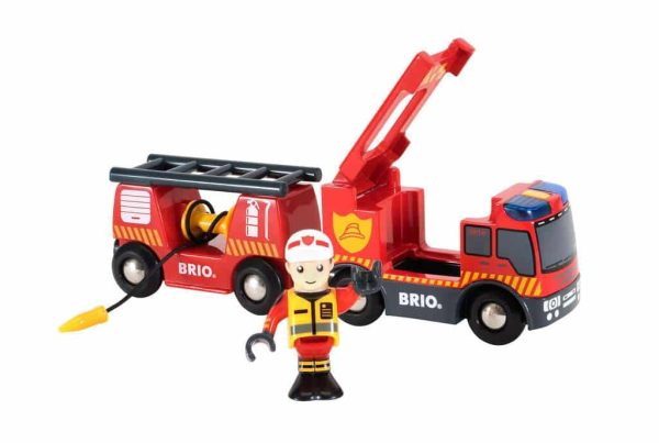 Brandweer locomotief met licht en geluid - Afbeelding 2