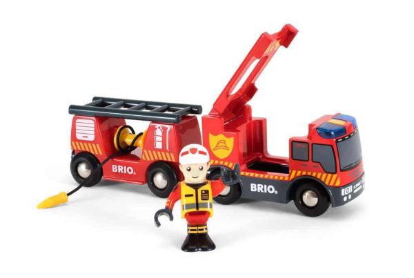 Brandweer locomotief met licht en geluid - Afbeelding 3