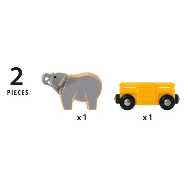 Safari wagon met Olifant - Afbeelding 4