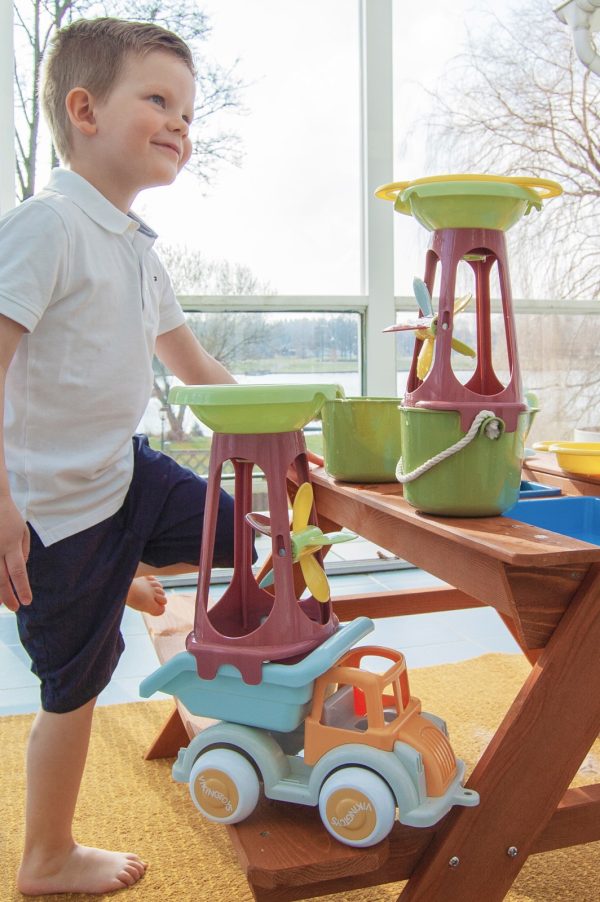 Viking Toys Ecoline – Zand & Water – Molen op vrachtwagen - Afbeelding 3