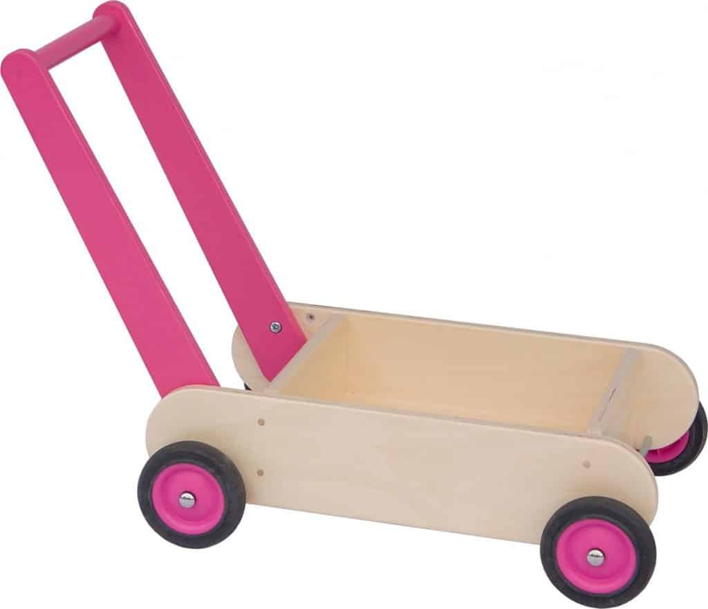 Van Dijk Toys Loopwagen, Blokkenkar roze