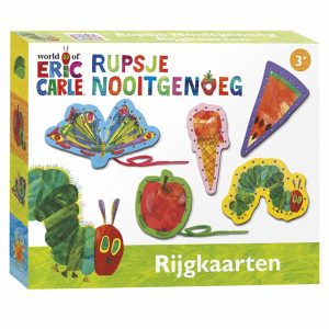Rupsje Nooitgenoeg rijgkaarten. 3+