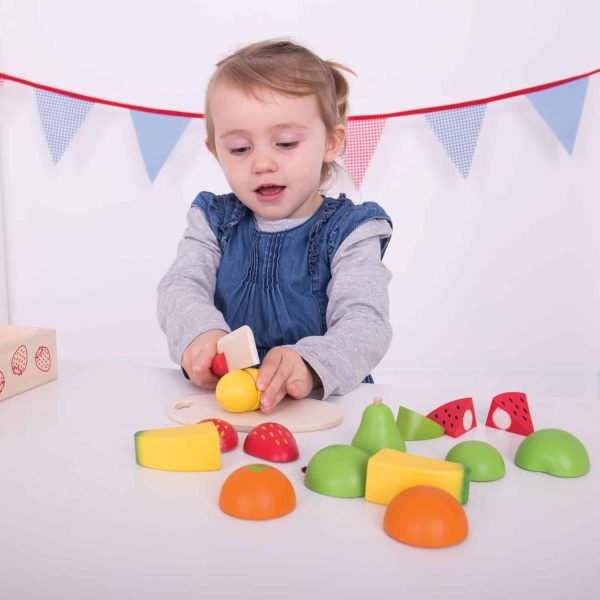 Bigjigs Houten Kistje met Snijfruit - Afbeelding 3