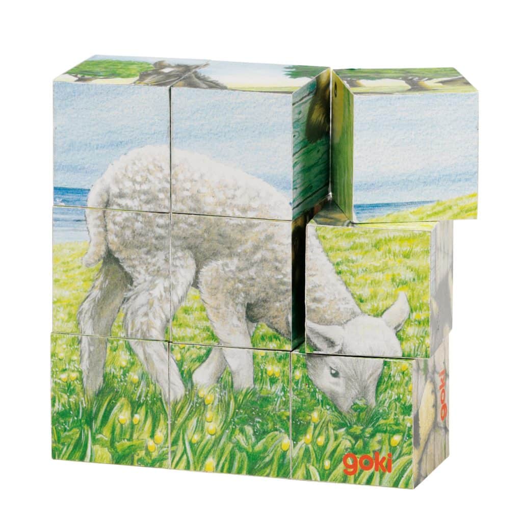 Houten Blokpuzzel Boerderij