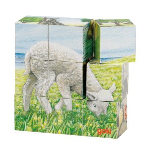 Houten Blokpuzzel Boerderij