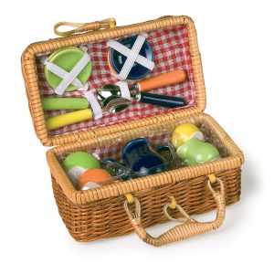 Picknickmandje met Serviesgoed