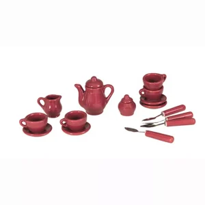 Mini theeset porcelein cherry