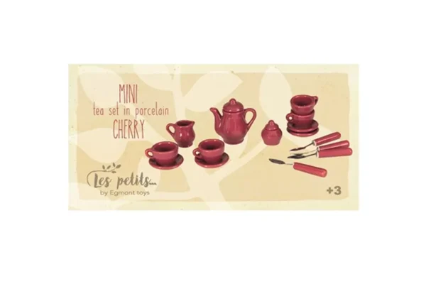 Mini theeset porcelein cherry - Afbeelding 2