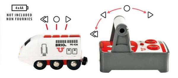 Witte Travel Train met afstandsbediening - Afbeelding 4