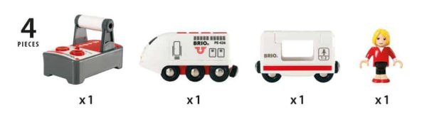 Witte Travel Train met afstandsbediening - Afbeelding 7