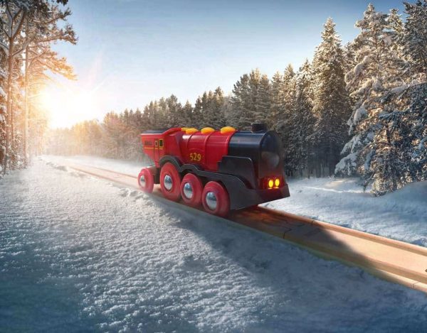 Rode locomotief op batterijen - Afbeelding 8
