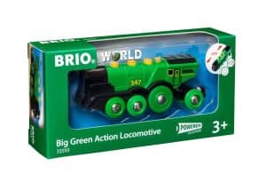 Grote groene actie locomotief