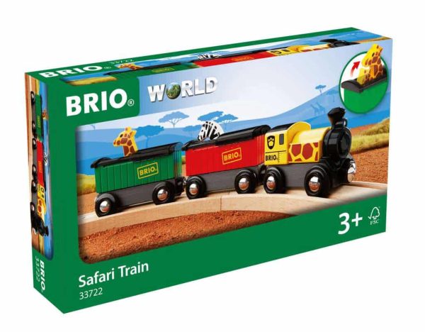 Trein met safari dieren
