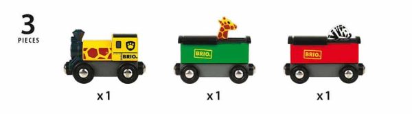 Trein met safari dieren - Afbeelding 4