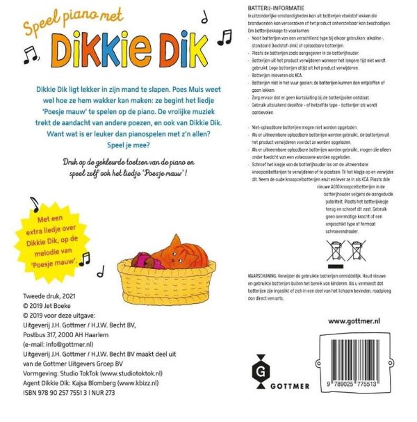 Geluidenboek: Speel piano met Dikkie Dik. 3+ - Afbeelding 2