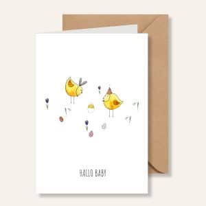 Kaartje – Geboortekaart kuikentjes