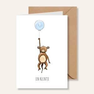 Kaartje – Een kleintje aap