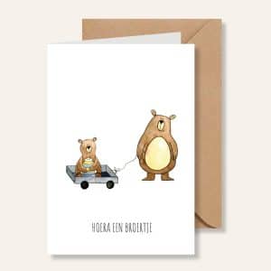 Kaartje – Hoera een broertje