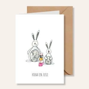 Kaartje – Hoera een zusje