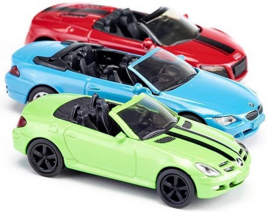 Geschenkset 3 auto's cabrio
