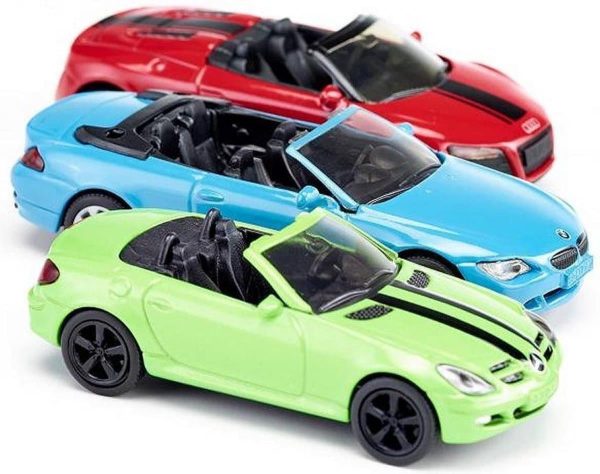 Geschenkset 3 auto's cabrio