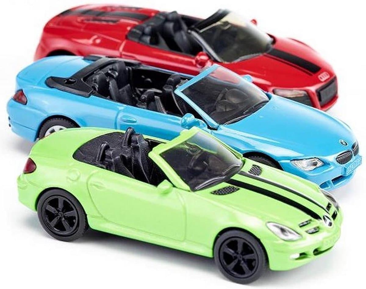 Geschenkset 3 auto's cabrio