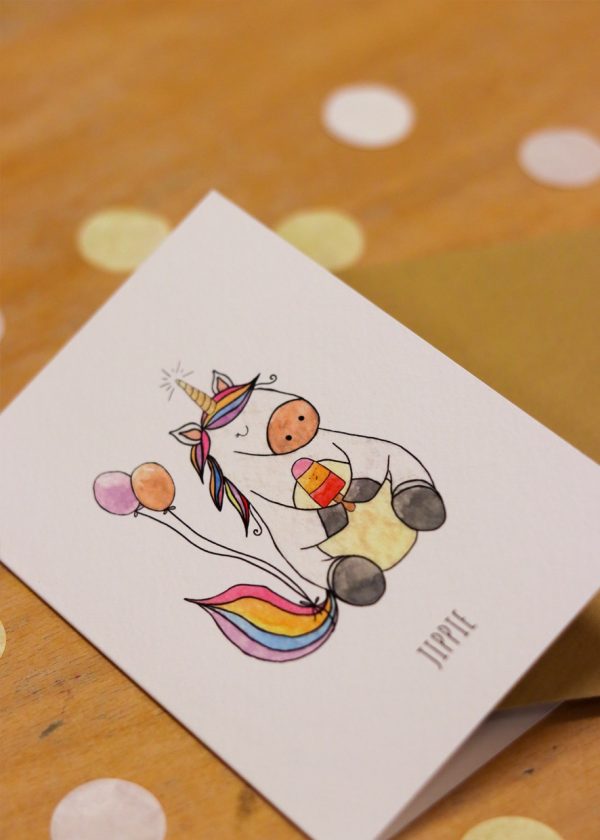 Kaartje - Unicorn Jippie - Afbeelding 2