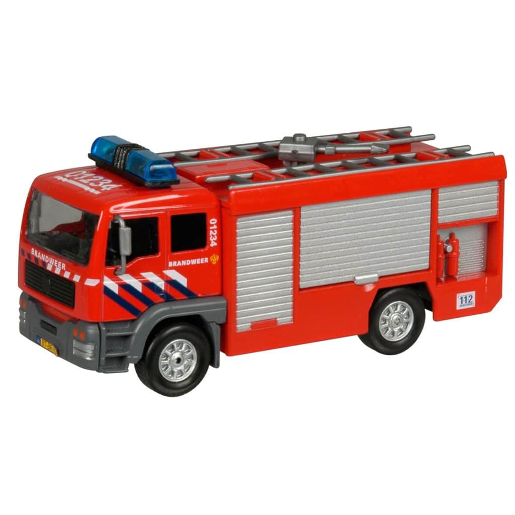 Brandweerauto met spuit, licht en geluid